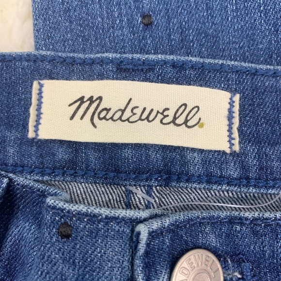 SOLD*Madewell Slim Straight Jeans Navy Dot Edition - Picture 9 of 13